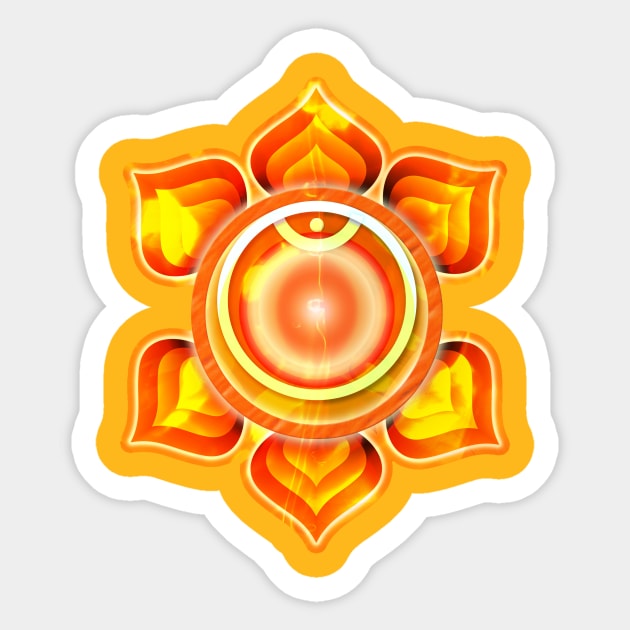 Sacral Chakra, Svadhishthana Sticker by KJ PhotoWorks & Design